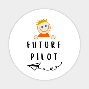 Future Pilot Boy Magnet